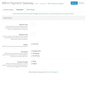 Affirm Payment Gateway