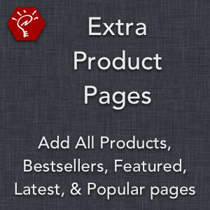 Extra Product Pages
