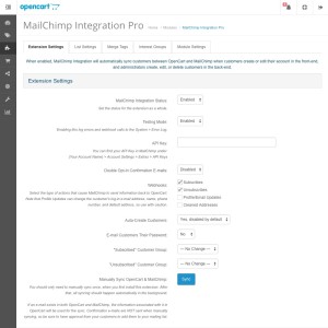 MailChimp Integration Pro