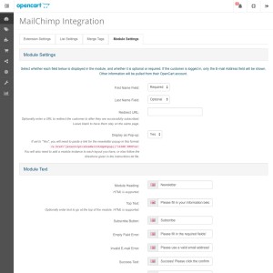 MailChimp Integration