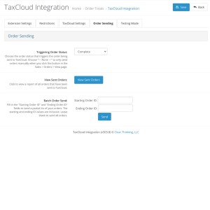 TaxCloud Integration