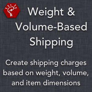Weight & Volume-Based Shipping